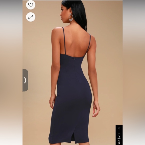 Lulu’s Don’t Tell Em Bodycon Midi Dress - Picture 2 of 15